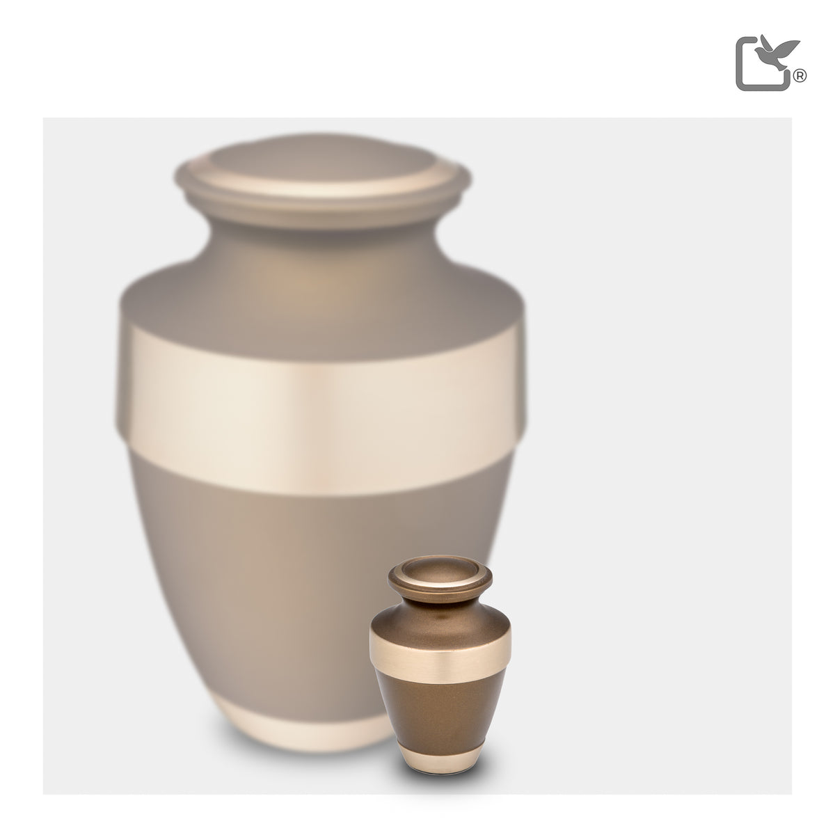 Espana Keepsake Urn Bronze & Brushed Gold