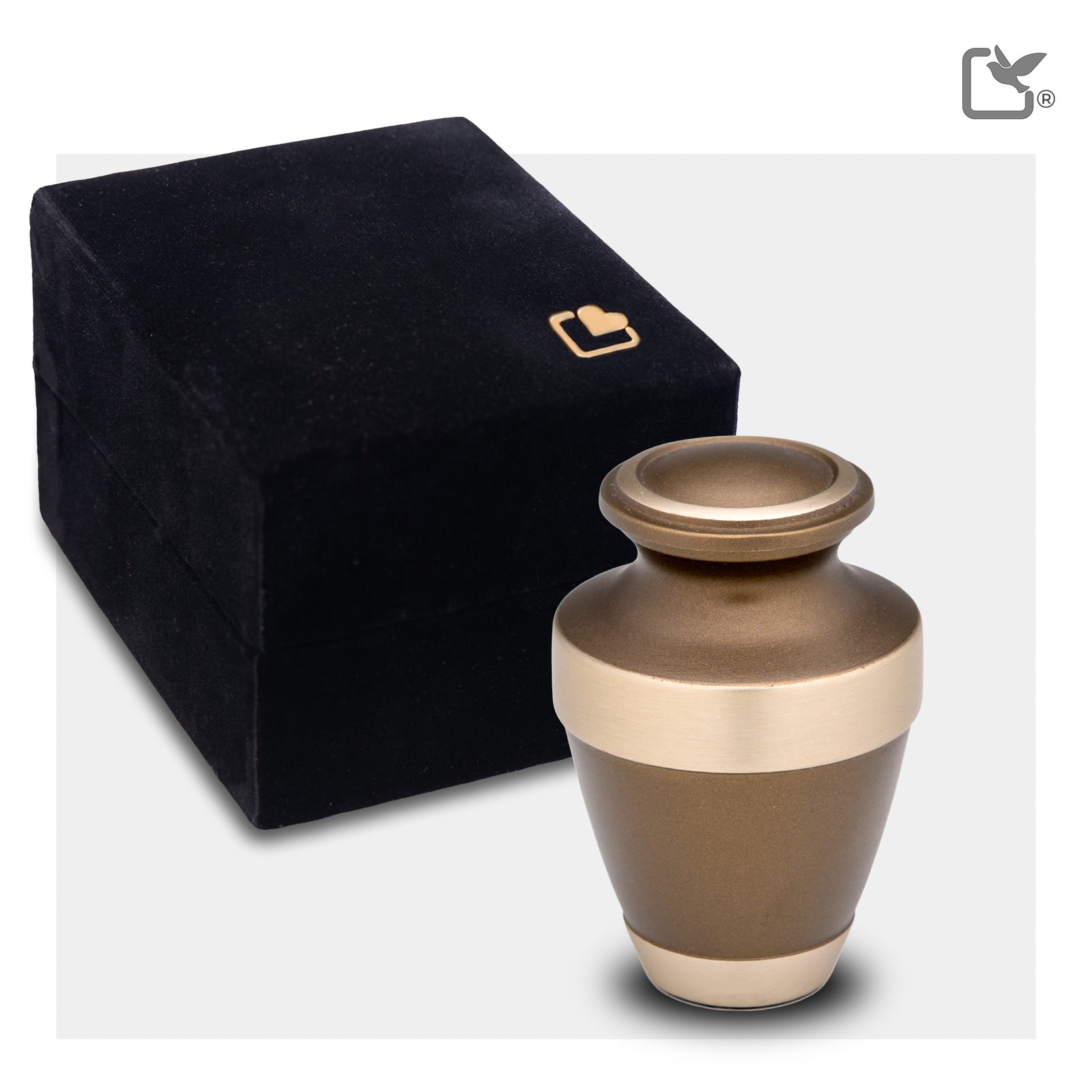 Espana Keepsake Urn Bronze & Brushed Gold