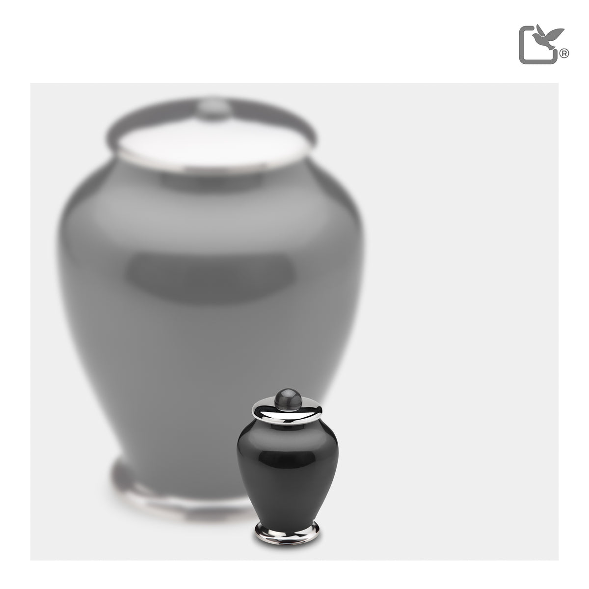 Keepsake Tall Simplicity Midnight Cremation Urn - COMFORT by LoveUrns