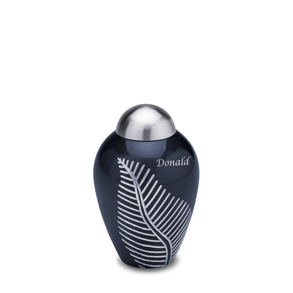 Keepsake Midnight Leaf Cremation Urn - COMFORT by LoveUrns