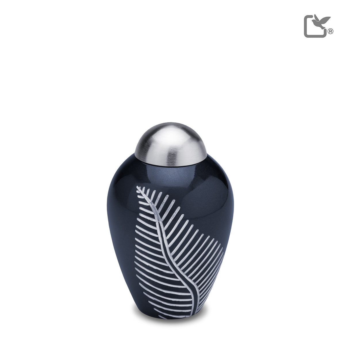 Keepsake Midnight Leaf Cremation Urn - COMFORT by LoveUrns