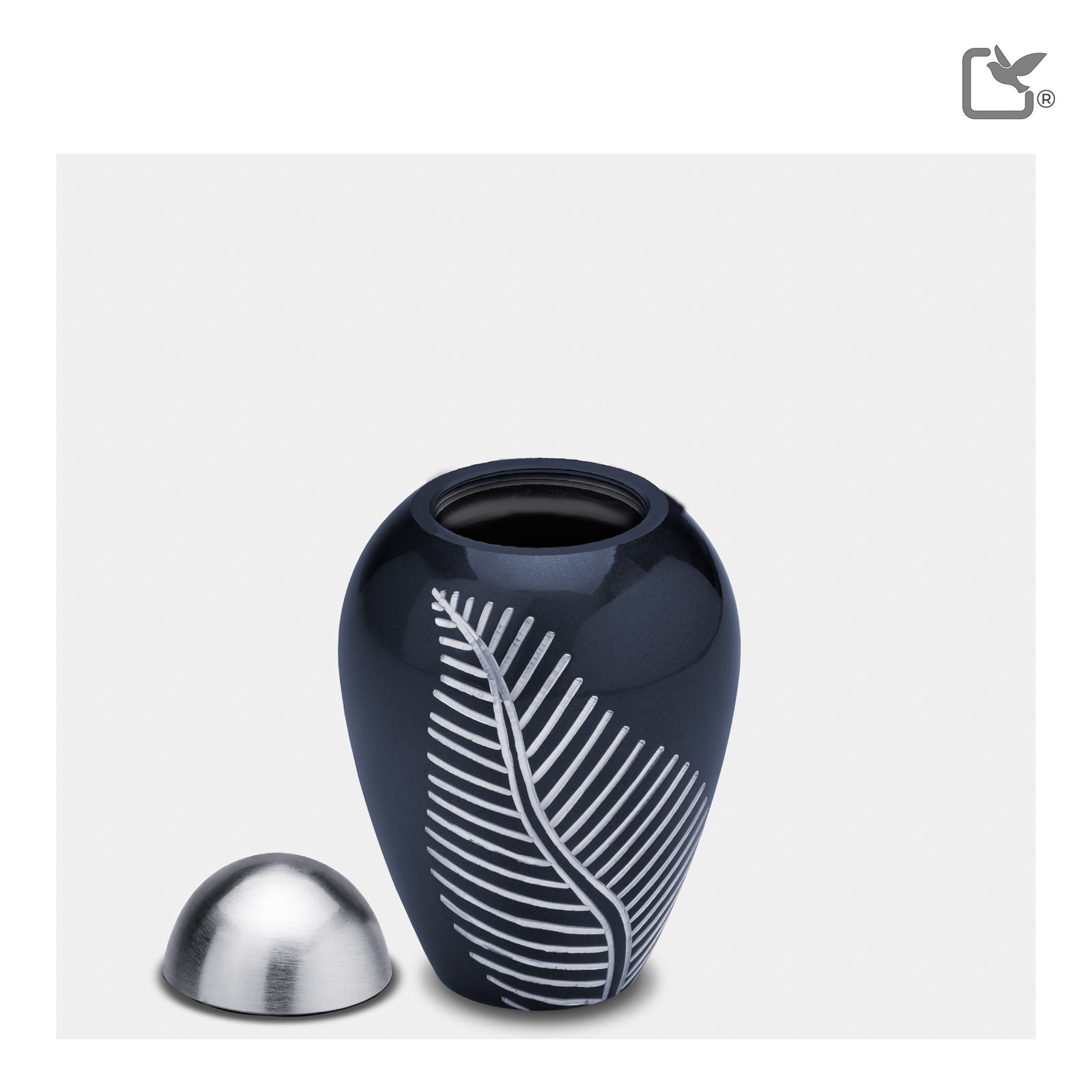 Keepsake Midnight Leaf Cremation Urn - COMFORT by LoveUrns