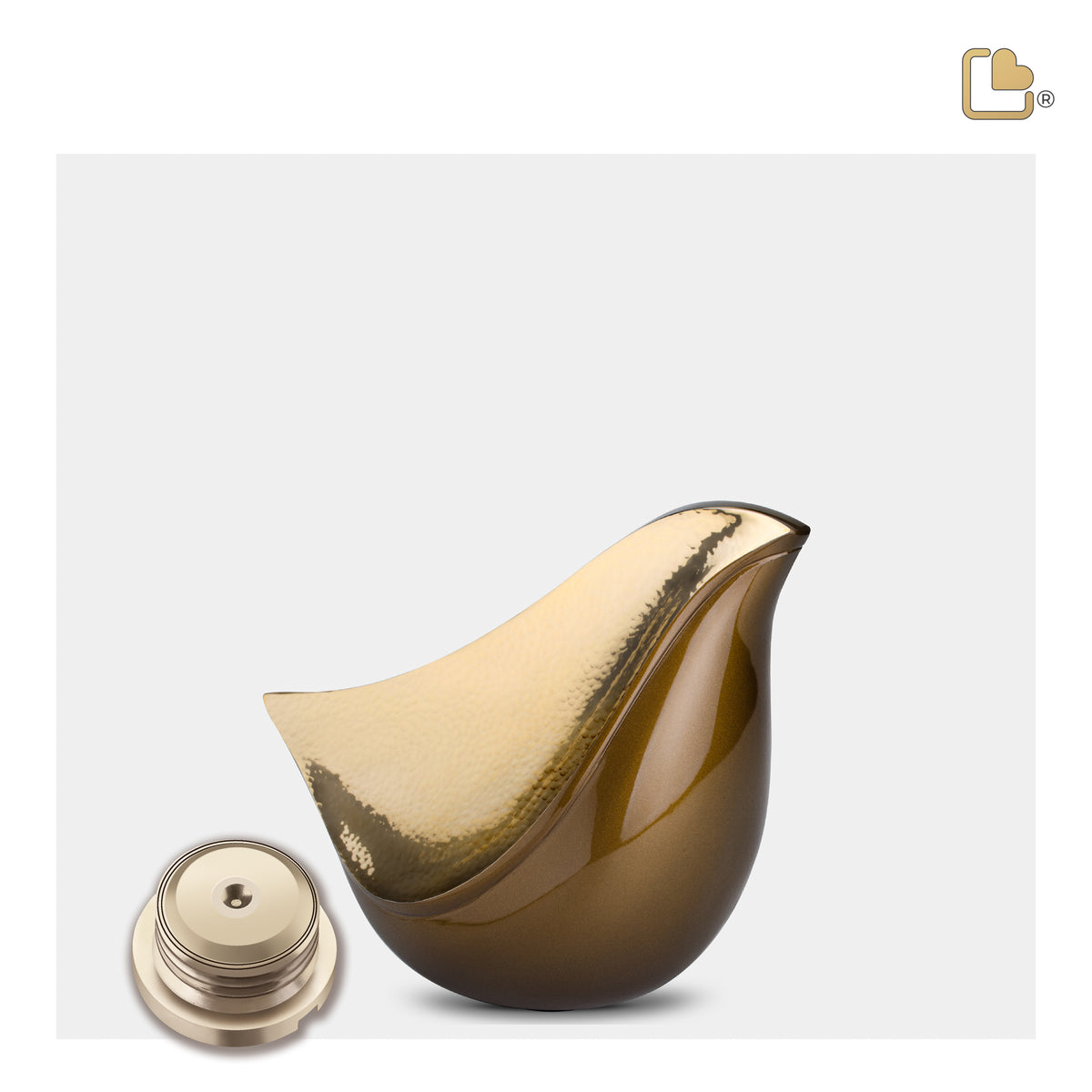 Keepsake LoveBird Bronze Cremation Urn