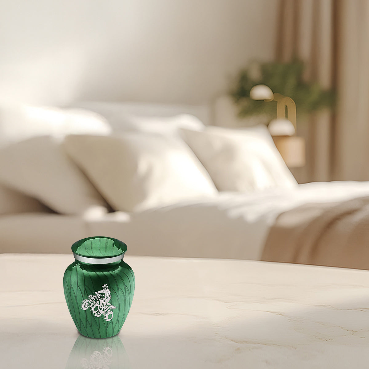 Keepsake Embrace Pearl Green ATV Cremation Urn