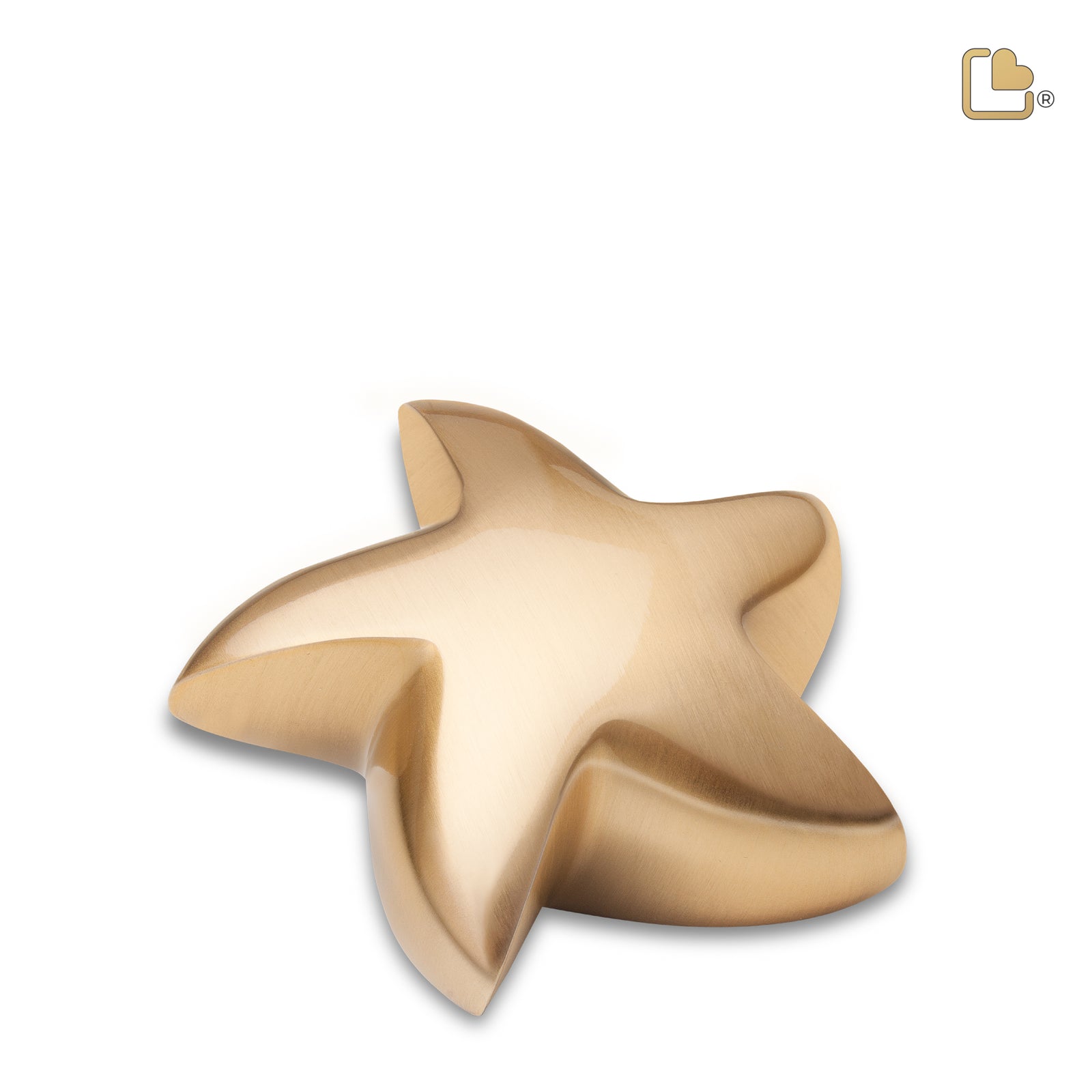 Star Brushed Gold Portrait Cremation Urn
