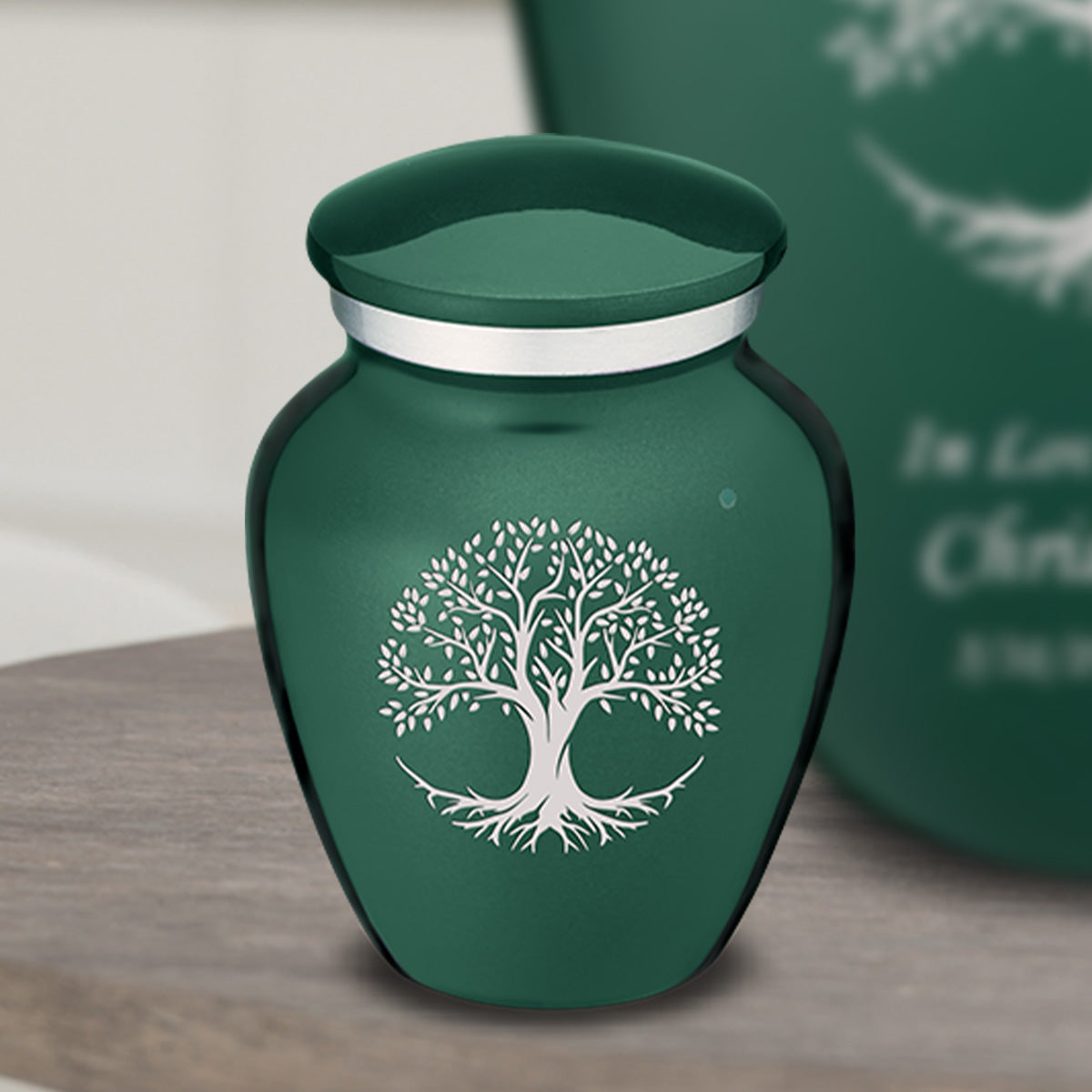 Keepsake Embrace Green Tree of Life Cremation Urn