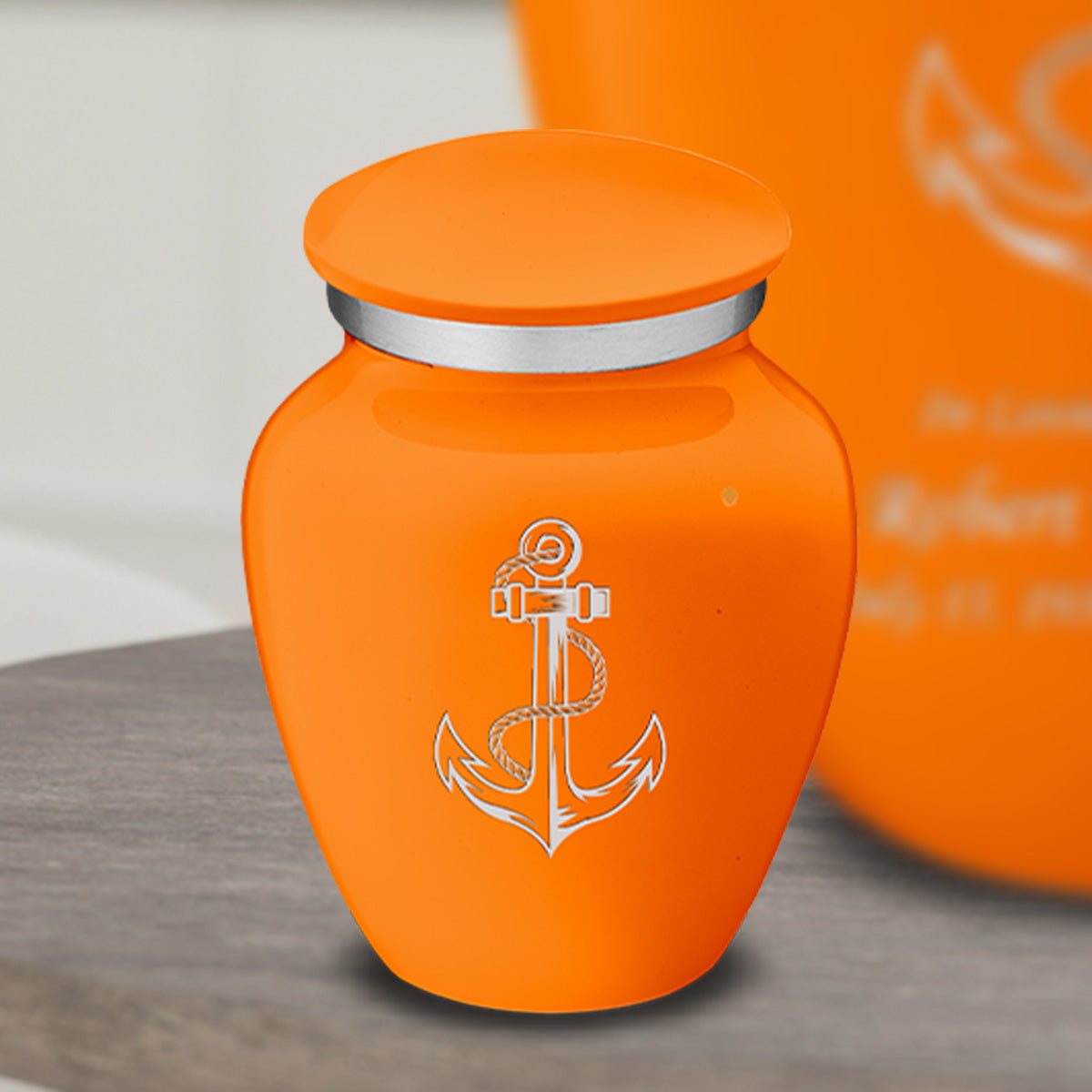 Keepsake Embrace Burnt Orange Anchor Cremation Urn