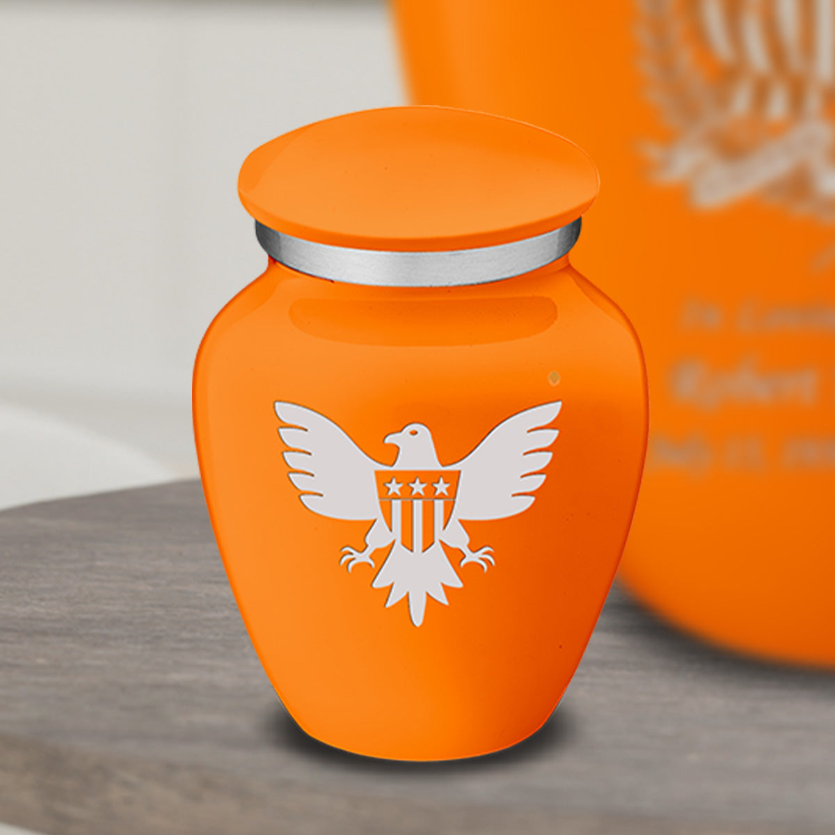 Keepsake Embrace Burnt Orange American Glory Cremation Urn