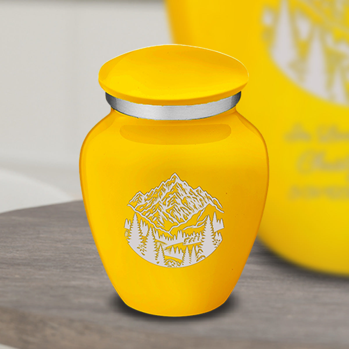 Keepsake Embrace Yellow Rocky Mountains Cremation Urn