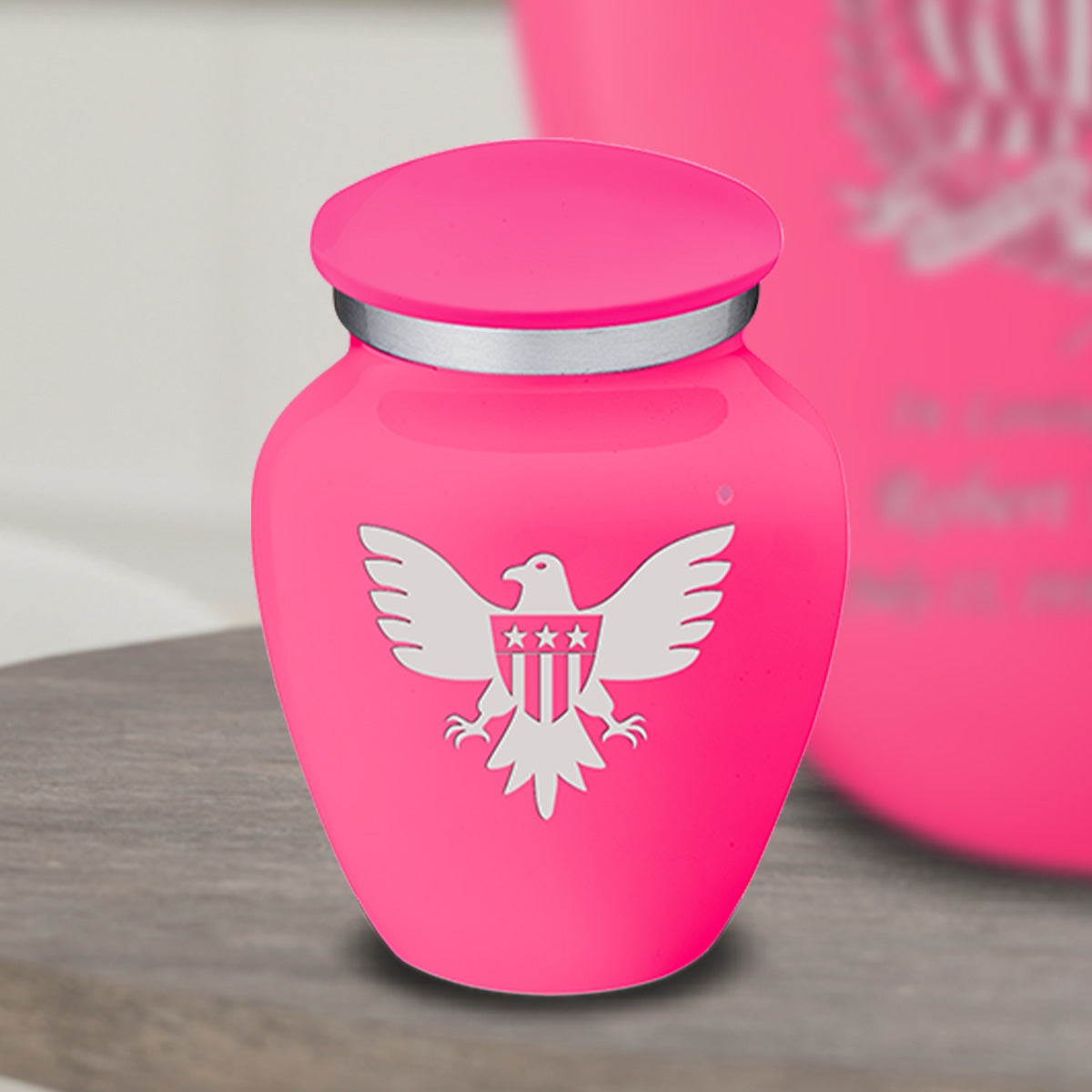 Keepsake Embrace Bright Pink American Glory Cremation Urn
