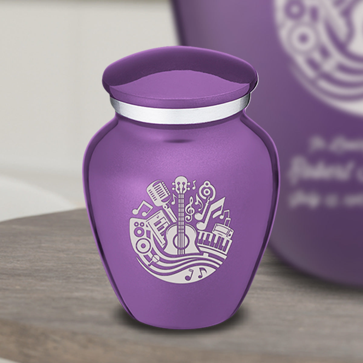 Keepsake Embrace Purple Music Cremation Urn
