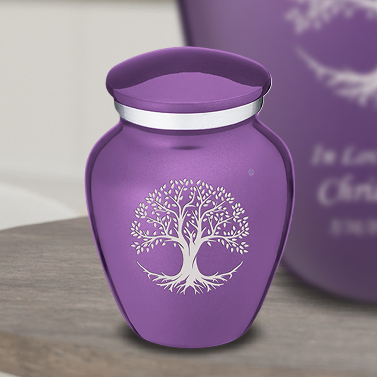 Keepsake Embrace Purple Tree of Life Cremation Urn