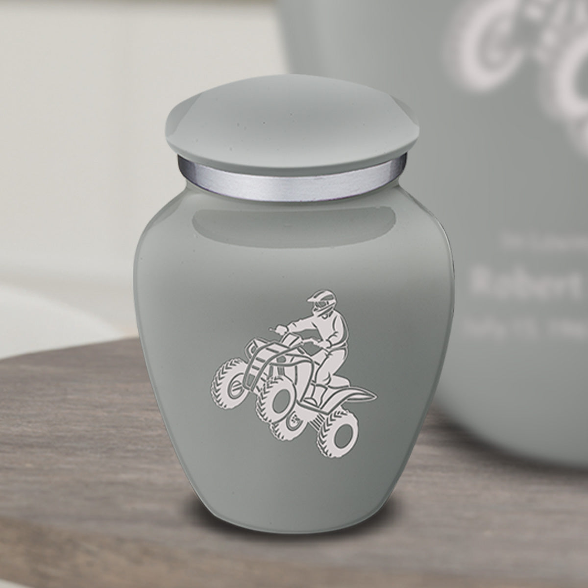 Keepsake Embrace Slate Grey ATV Cremation Urn