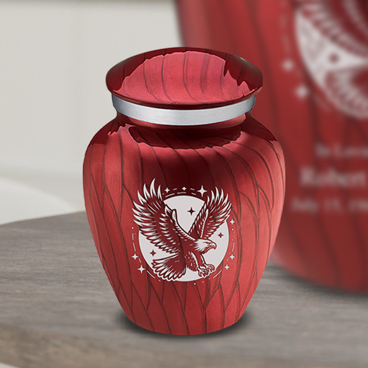 Keepsake Embrace Pearl Candy Red Flying Eagle Cremation Urn