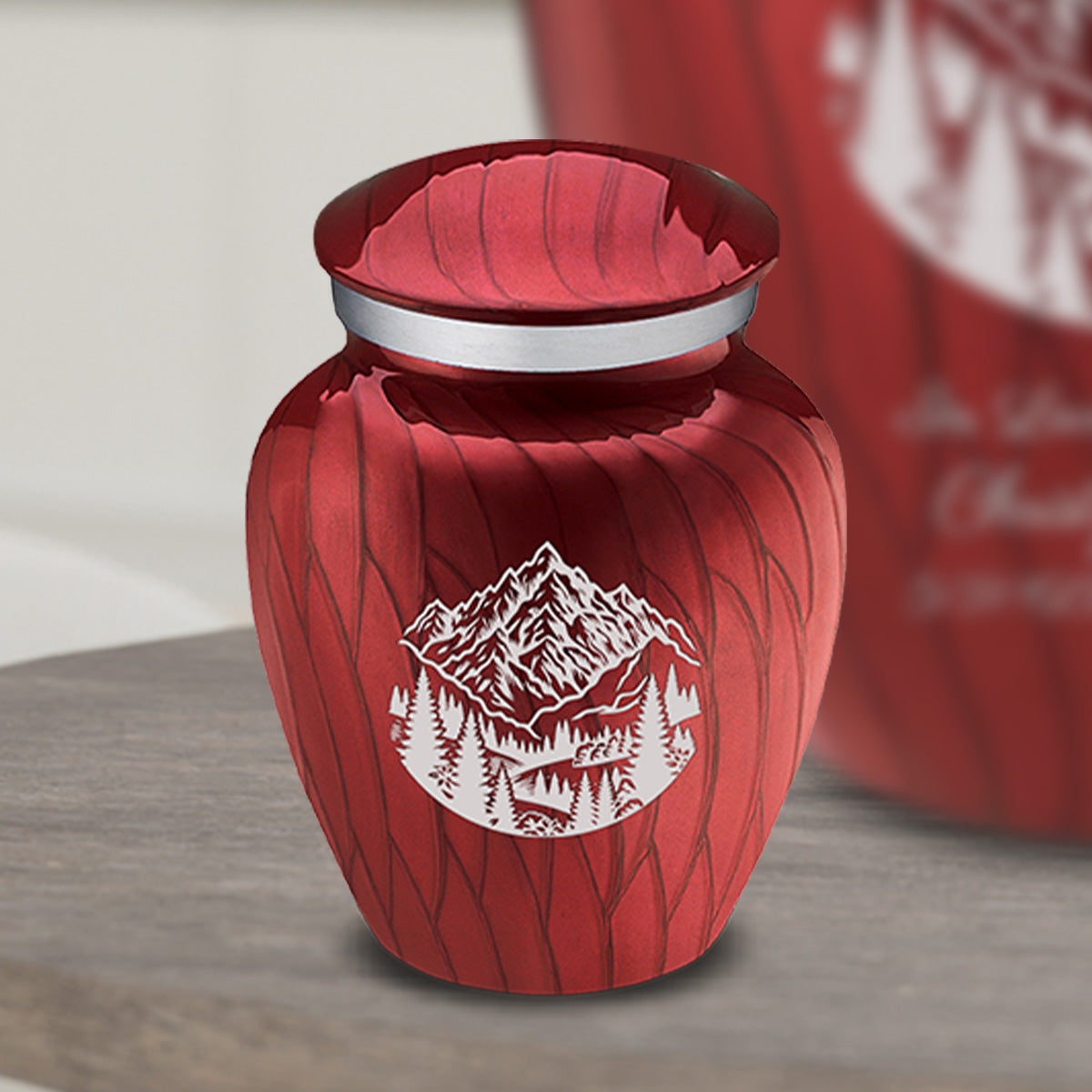 Keepsake Embrace Pearl Candy Red Rocky Mountains Cremation Urn