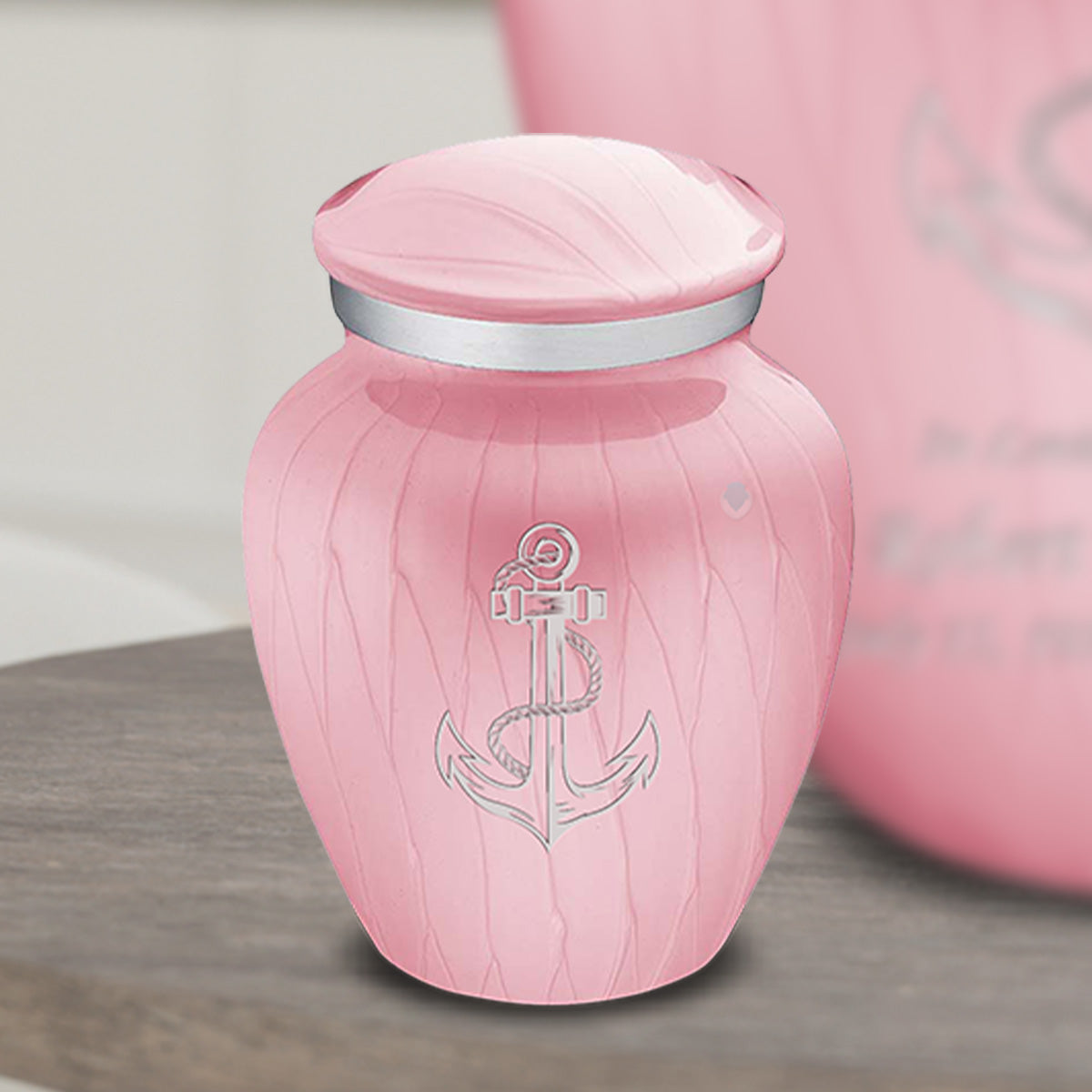 Keepsake Embrace Pearl Light Pink Anchor Cremation Urn