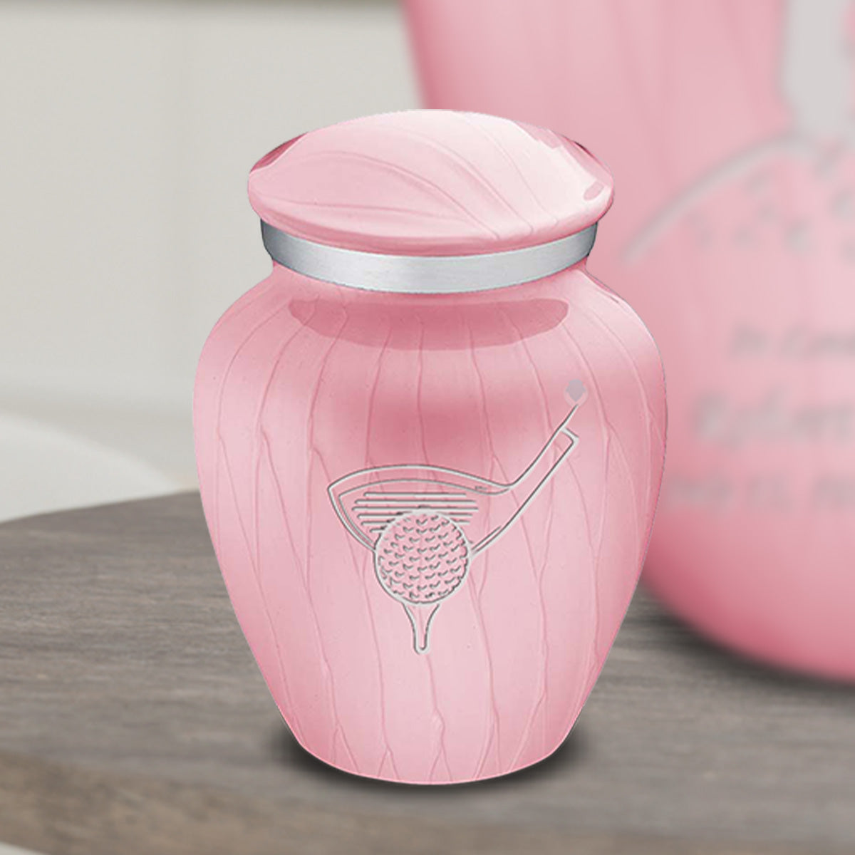 Keepsake Embrace Pearl Light Pink Golf Cremation Urn