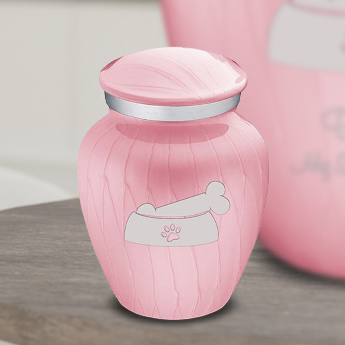 Keepsake  Embrace Pearl Pink Pet Dog Bone Cremation Urn