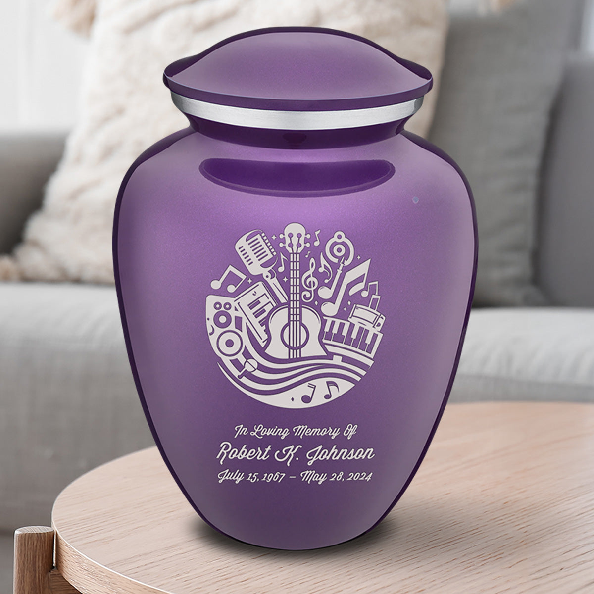 Adult Embrace Purple Music Cremation Urn