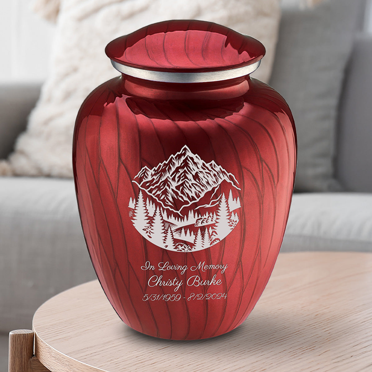 Adult Embrace Pearl Candy Red Rocky Mountains Cremation Urn