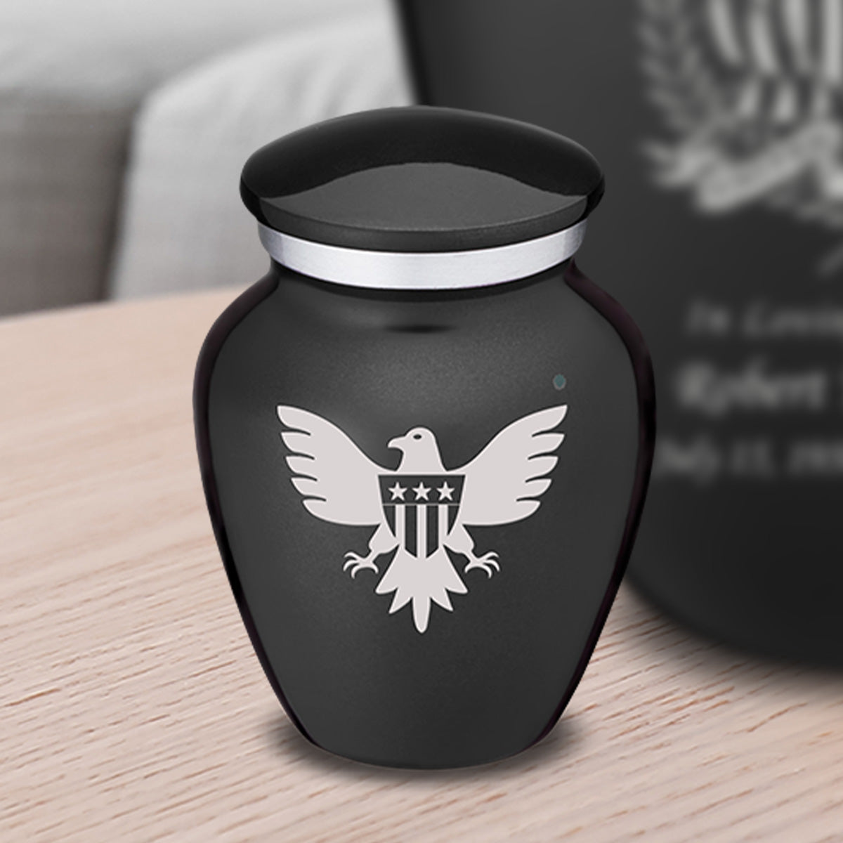 Keepsake Embrace Charcoal American Glory Cremation Urn