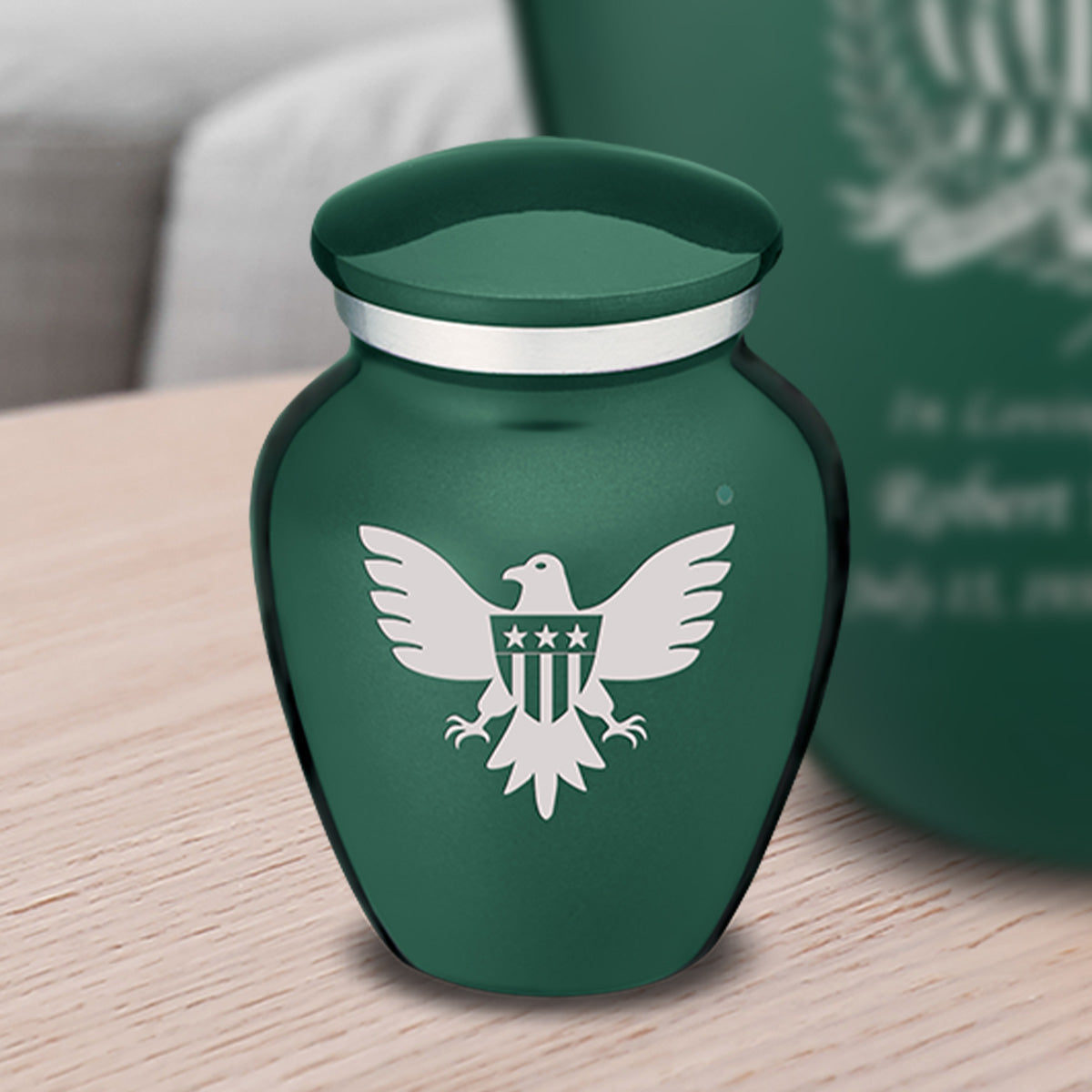 Keepsake Embrace Green American Glory Cremation Urn