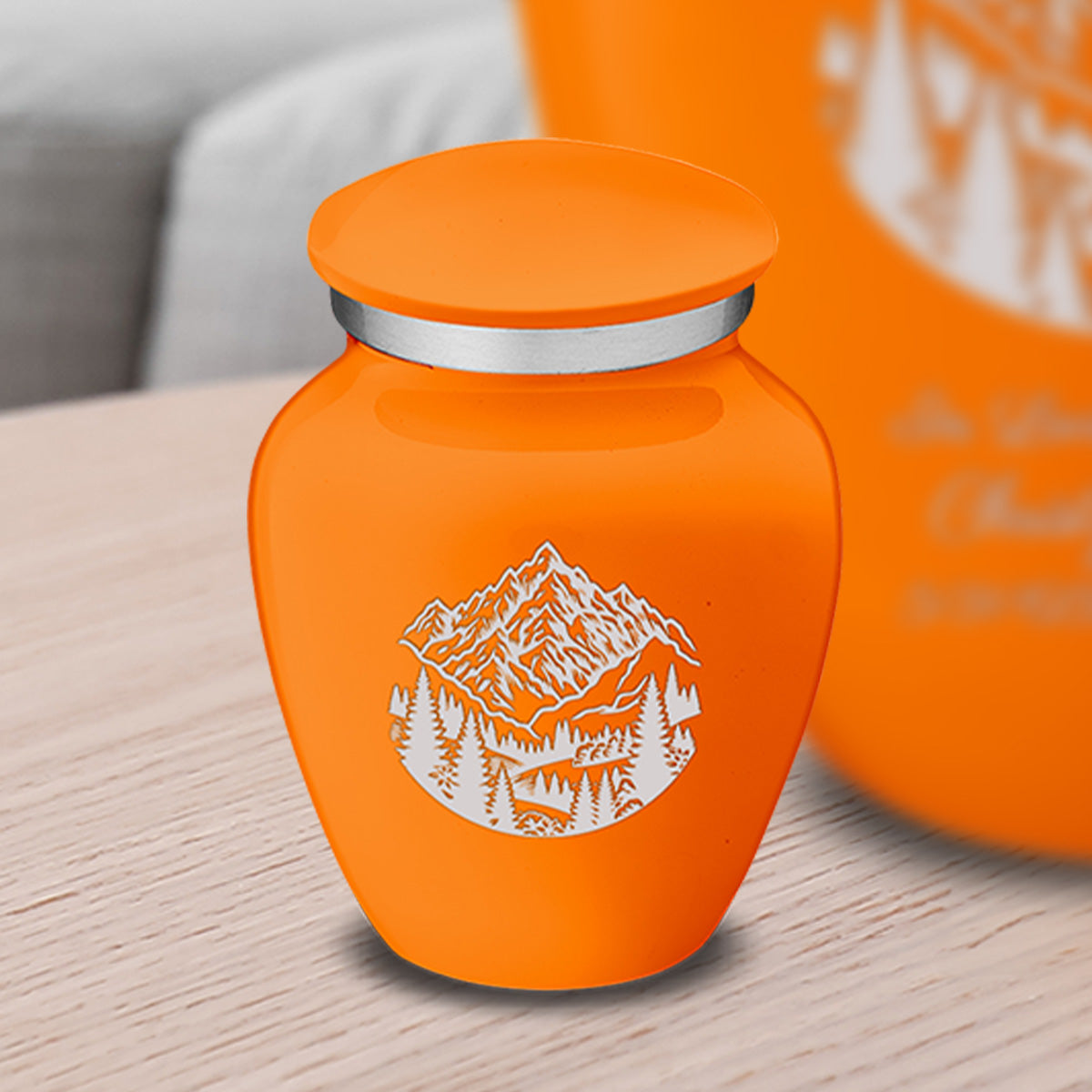 Keepsake Embrace Burnt Orange Rocky Mountains Cremation Urn