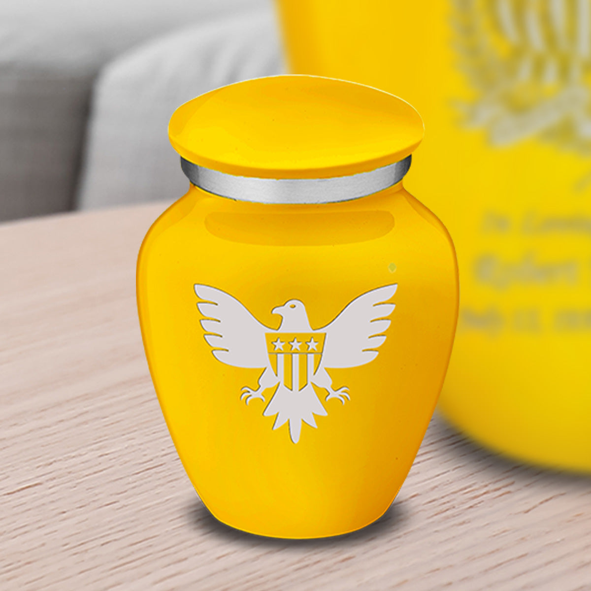 Keepsake Embrace Yellow American Glory Cremation Urn