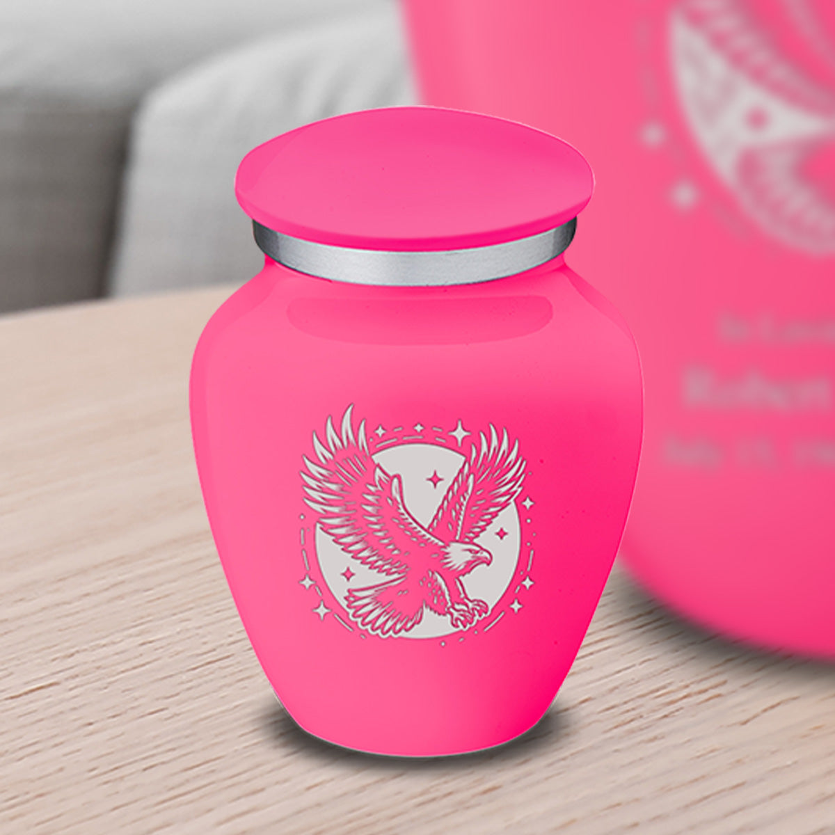 Keepsake Embrace Bright Pink Flying Eagle Cremation Urn