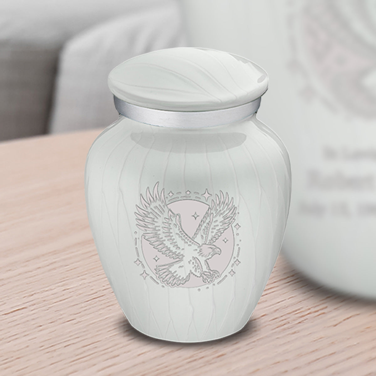 Keepsake Embrace White Flying Eagle Cremation Urn