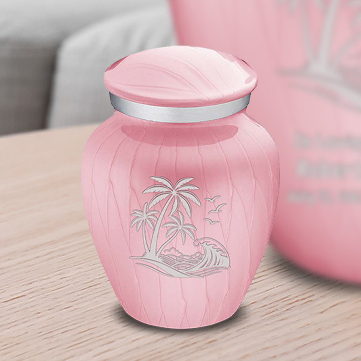 Keepsake Embrace Pearl Pink Palm Beach Cremation Urn
