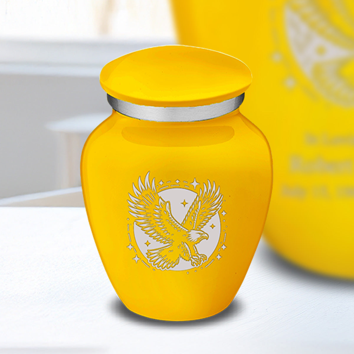 Keepsake Embrace Yellow Flying Eagle Cremation Urn