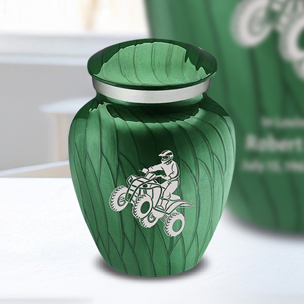 Keepsake Embrace Pearl Green ATV Cremation Urn