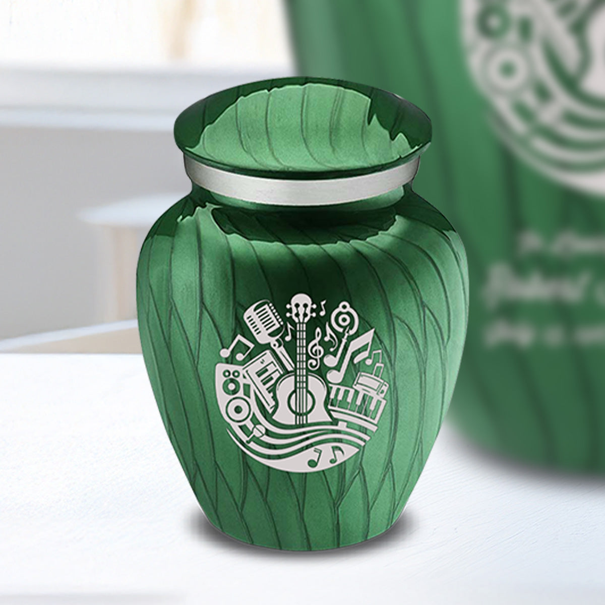Keepsake Embrace Pearl Green Music Cremation Urn