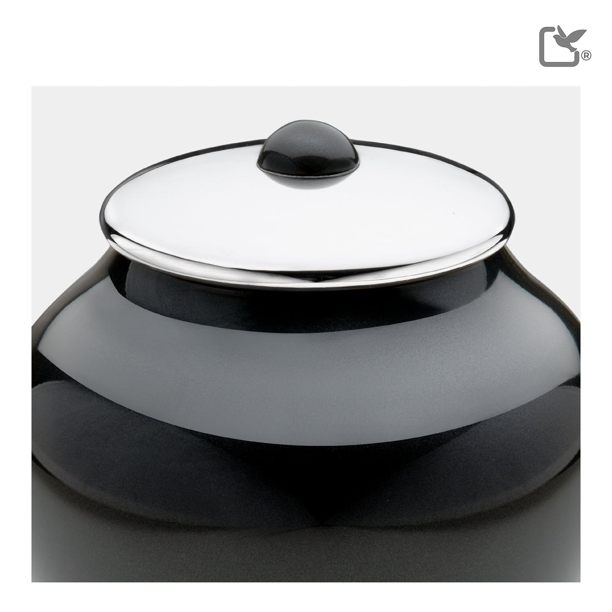 Medium Tall Simplicity Midnight Cremation Urn - COMFORT by LoveUrns