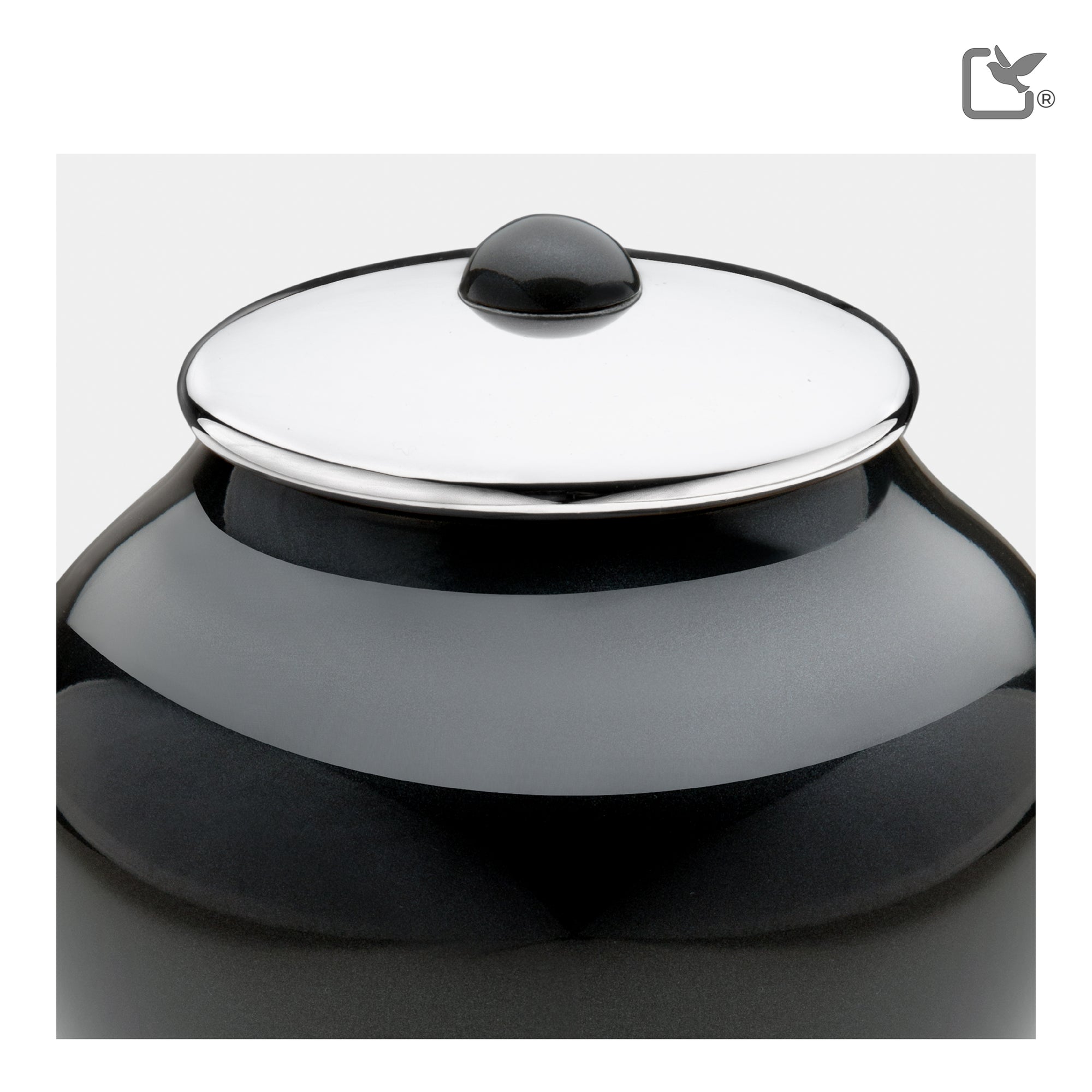 Medium Tall Simplicity Midnight Cremation Urn - COMFORT by LoveUrns