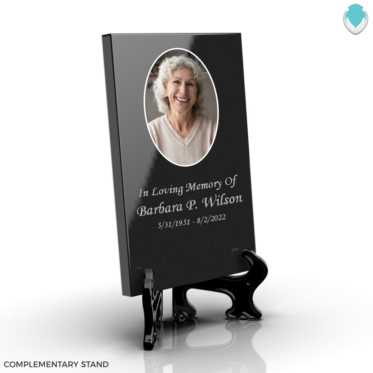 Custom Printed Portrait Granite Plaque - Vertical