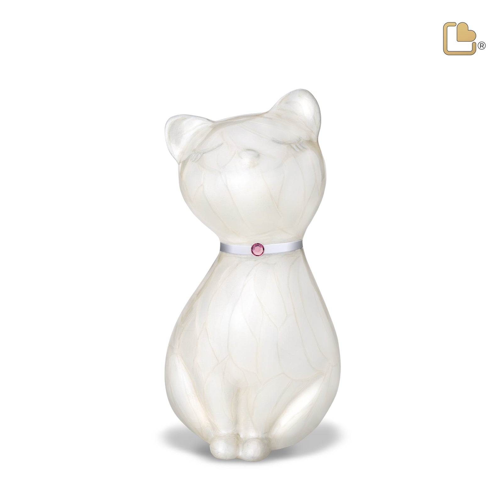 Princess Cat White Pet Urn