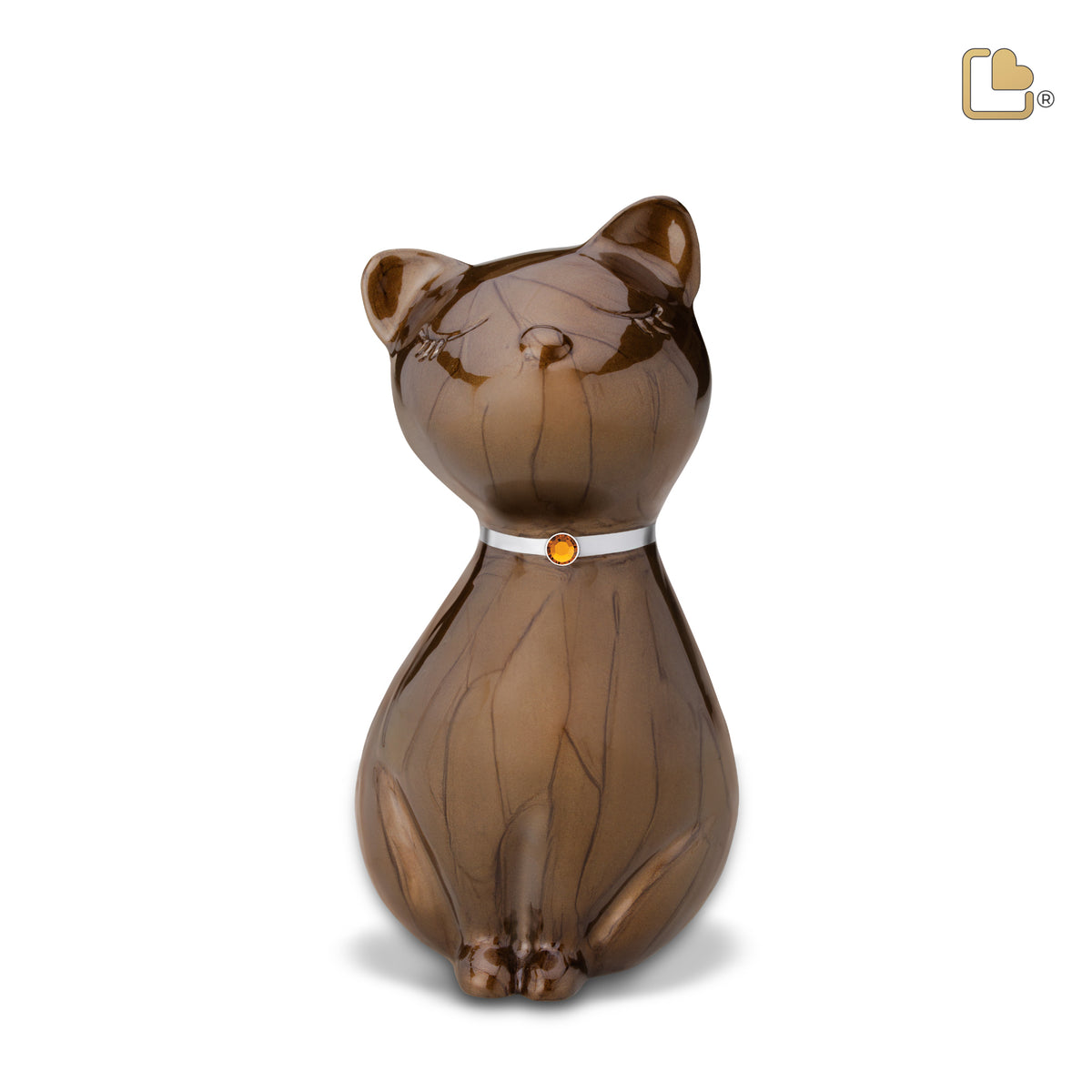 Princess Cat Bronze Pet Cremation Urn