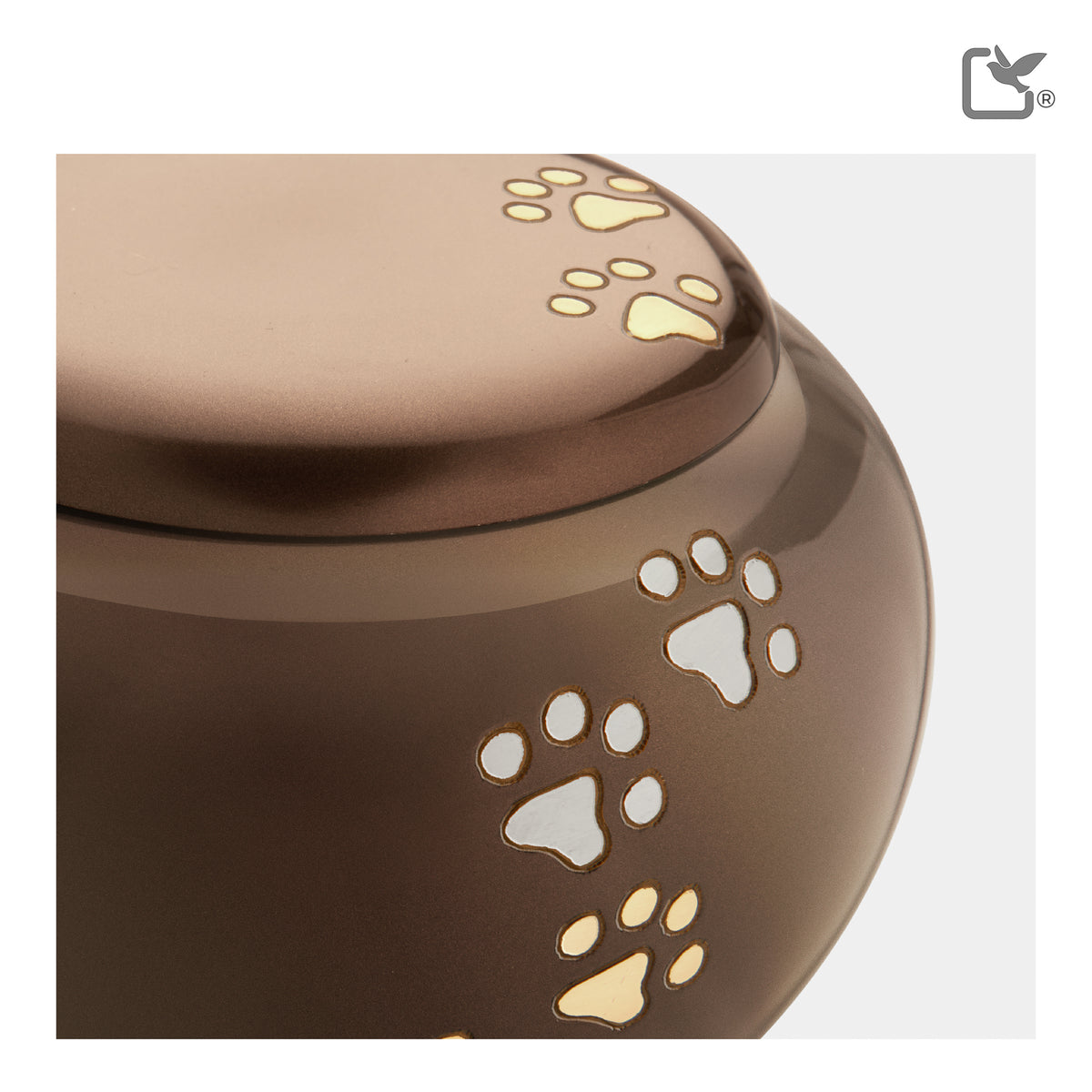 Bronze Cuddle Small Pet Cremation Urn