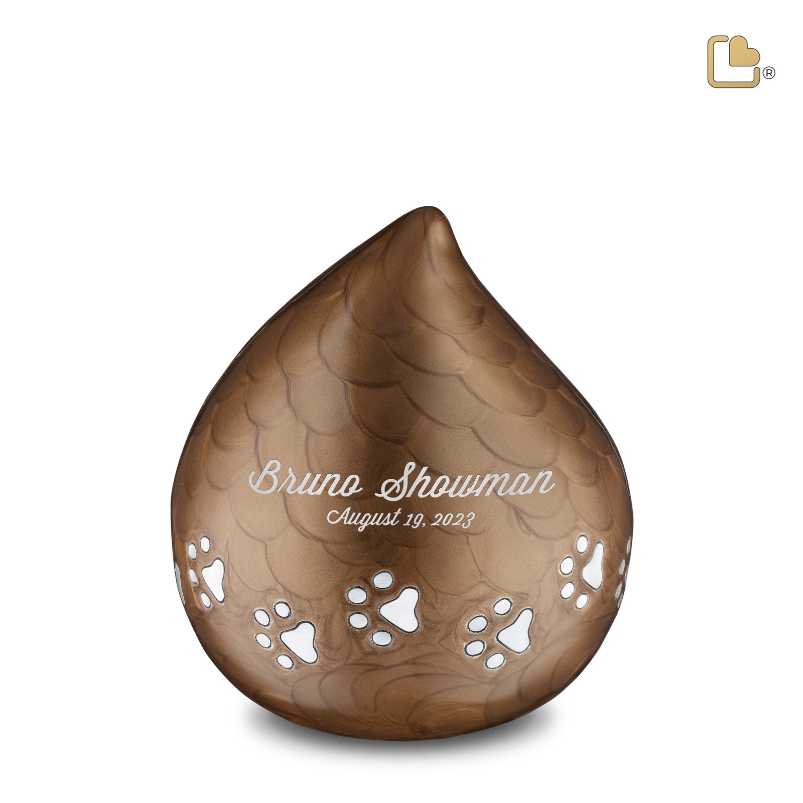LoveDrop Bronze Pet Cremation Urn