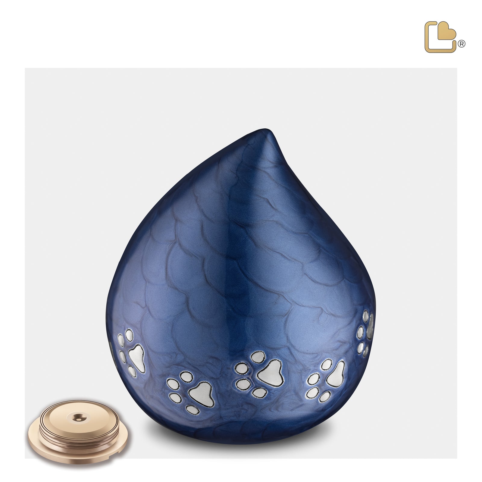 LoveDrop Blue Pet Cremation Urn