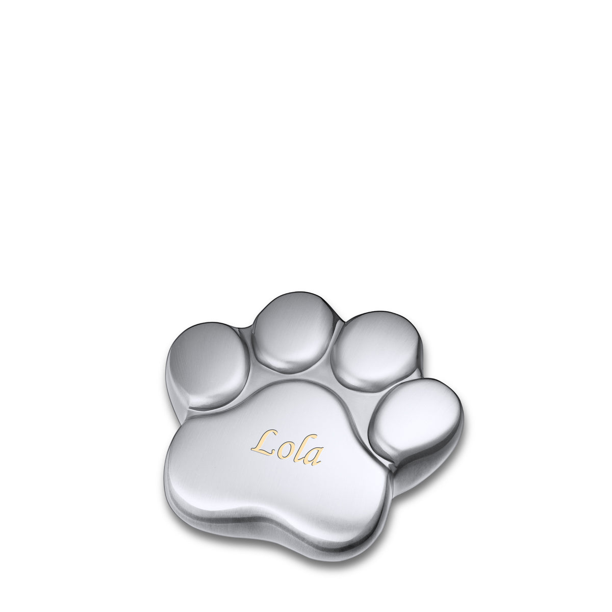LovePaw Brushed Pewter Keepsake Pet Cremation Urn