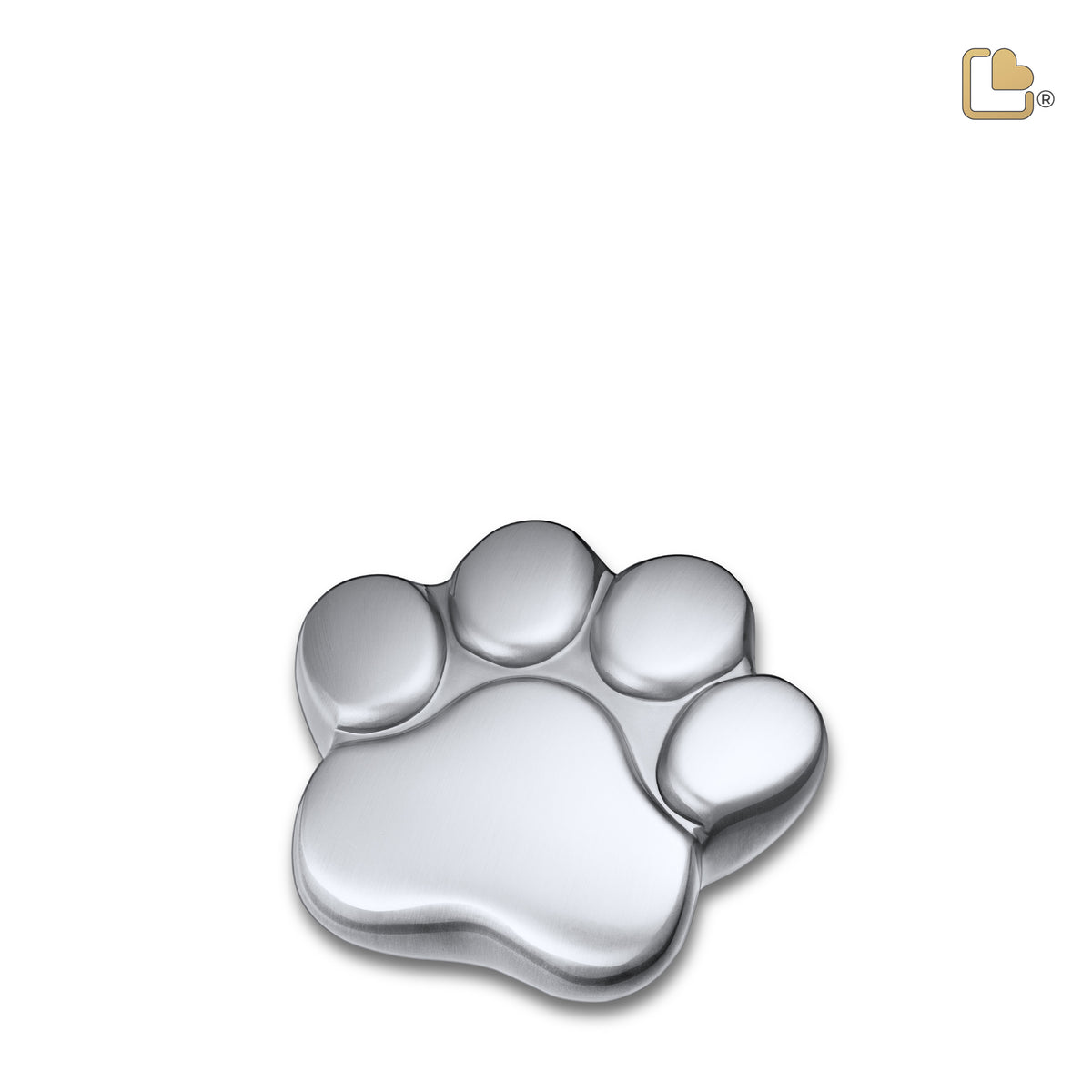 LovePaw Brushed Pewter Keepsake Pet Cremation Urn