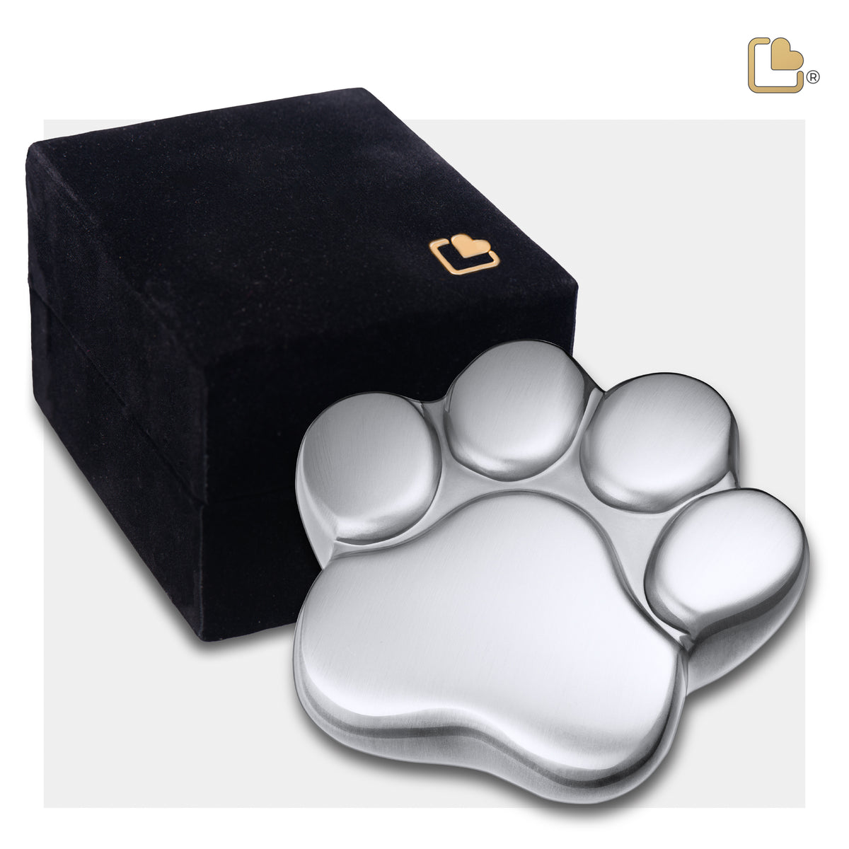 LovePaw Brushed Pewter Keepsake Pet Cremation Urn