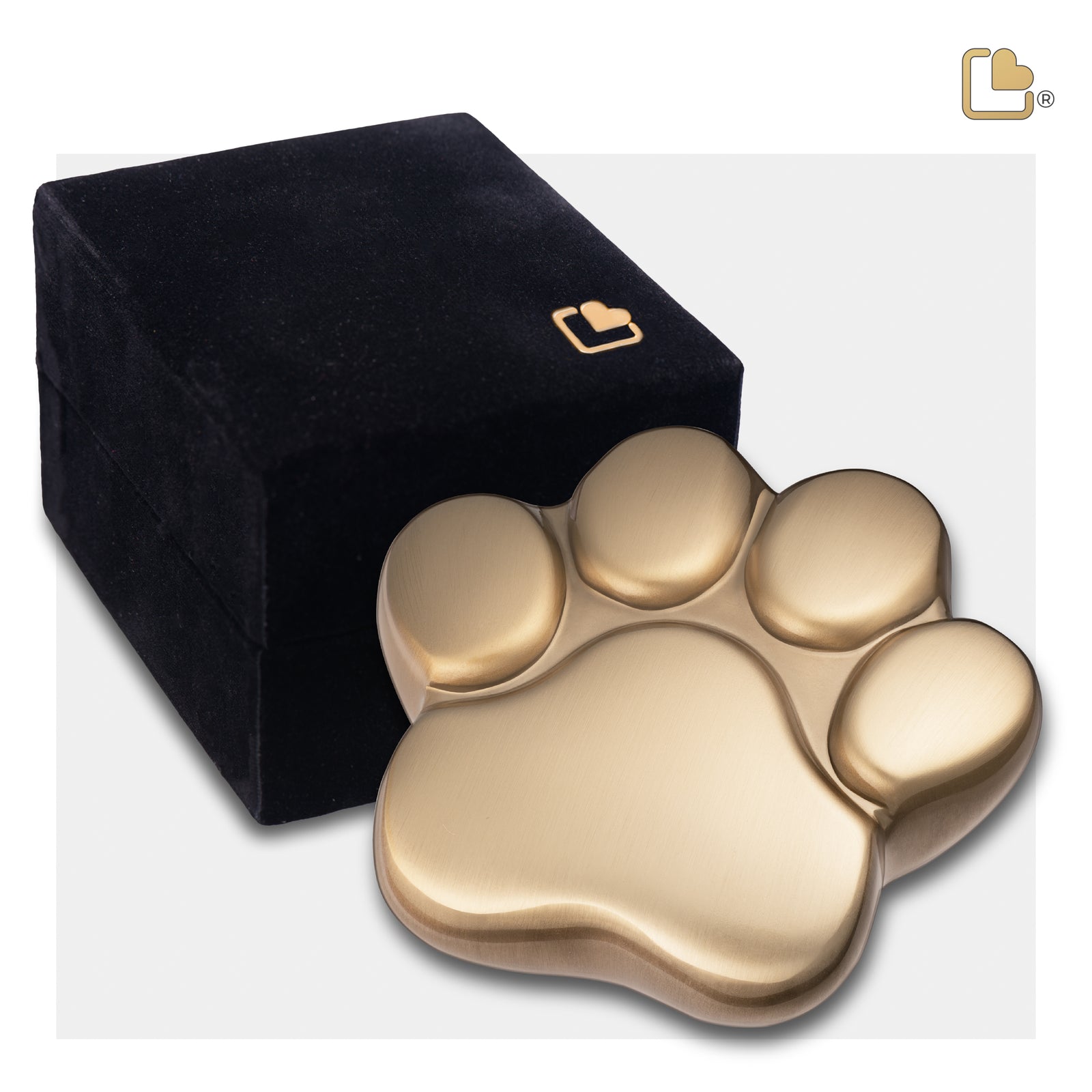 LovePaw Brushed Brass Keepsake Pet Cremation Urn