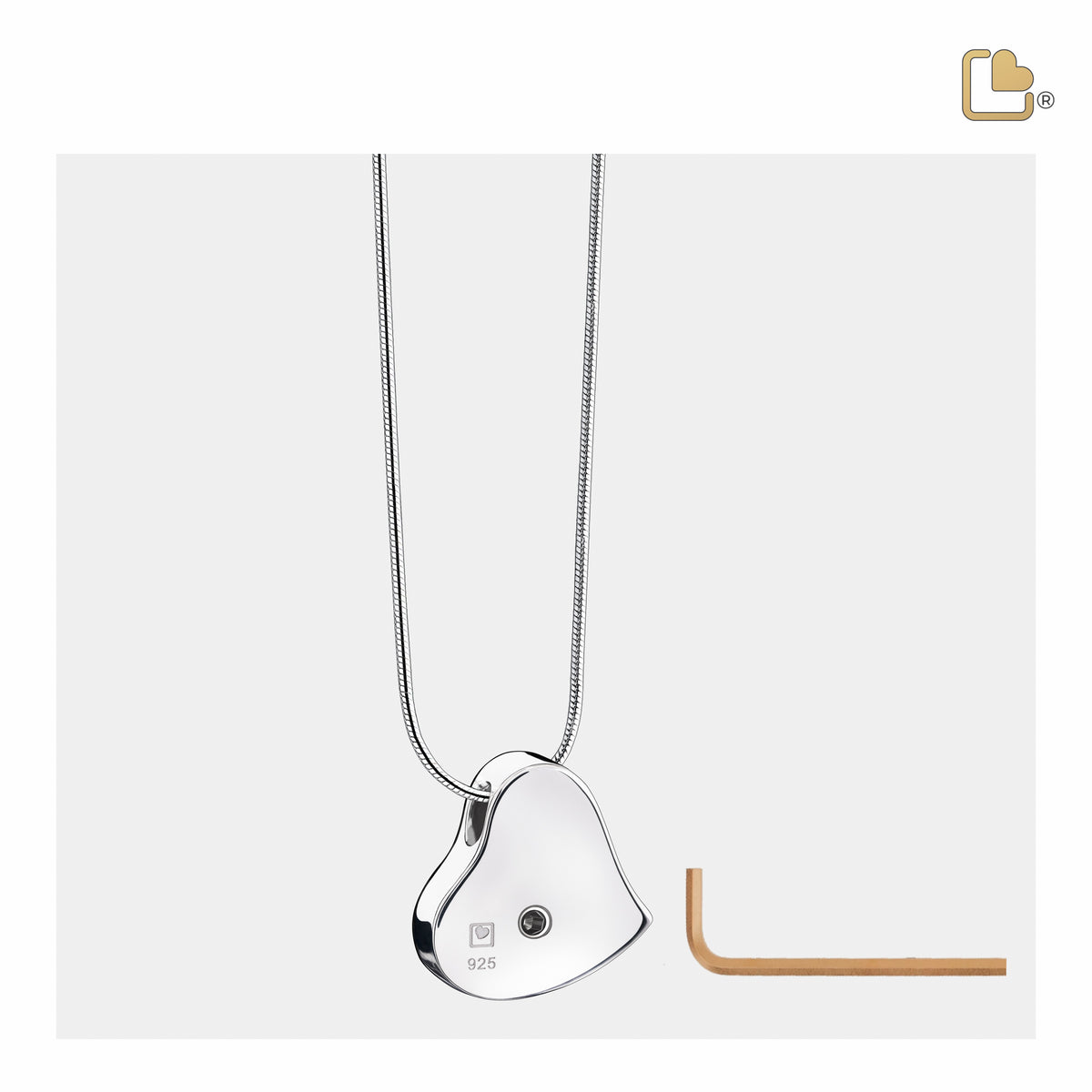 Pride Rainbow Sterling Silver Cremation Pendant