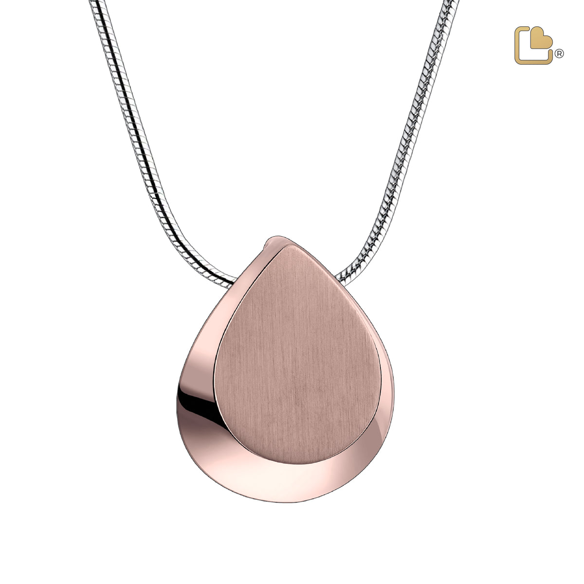 Drop Ashes Pendant Pol &amp; Bru Rose Gold Vermeil