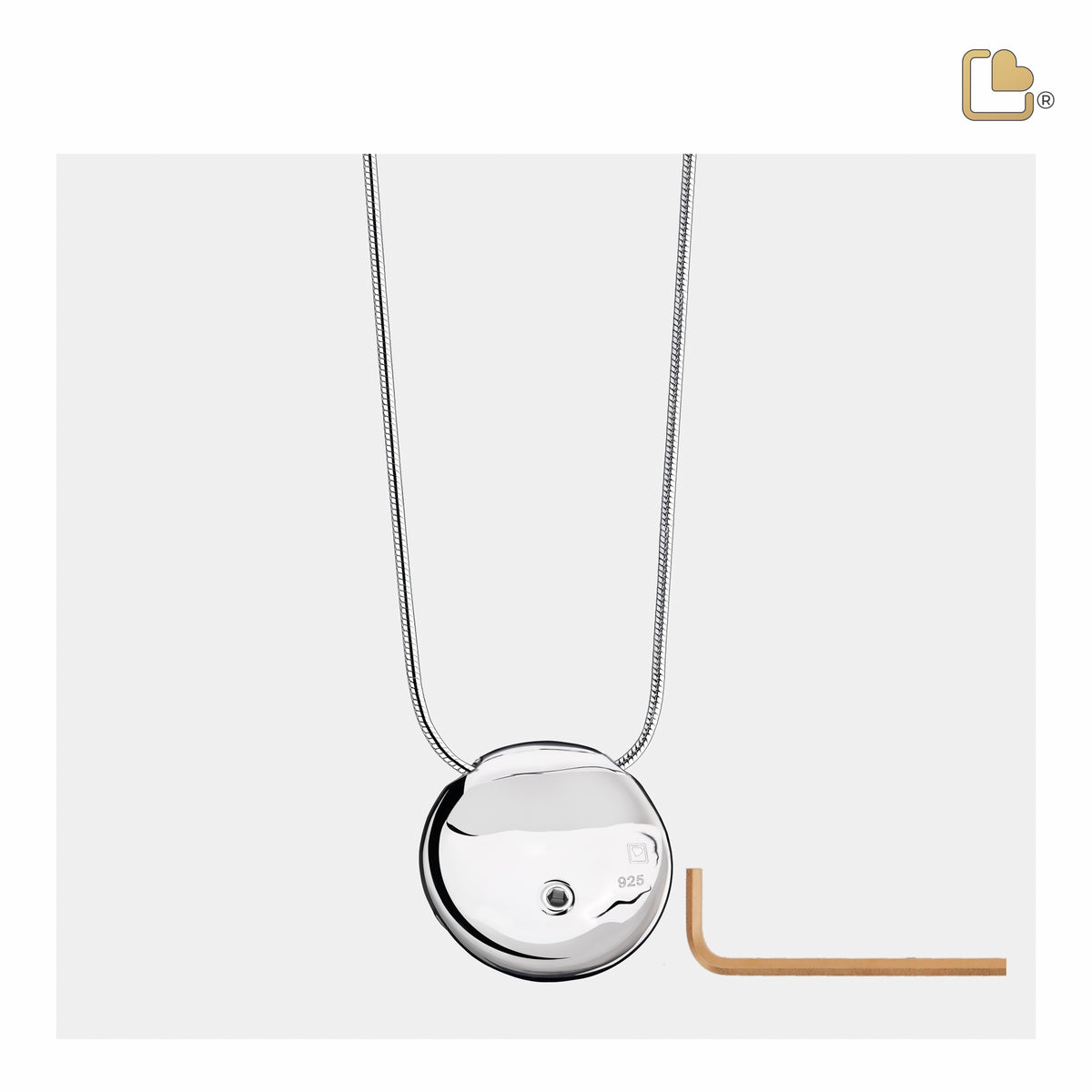 Blessing Birds Blue Sterling Silver Cremation Pendant