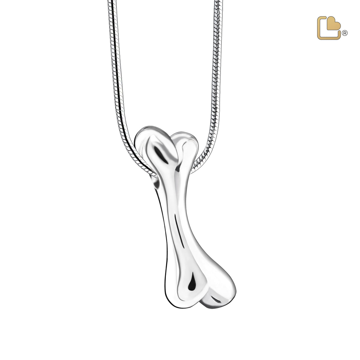 Dog Bone Sterling Silver Cremation Pendant